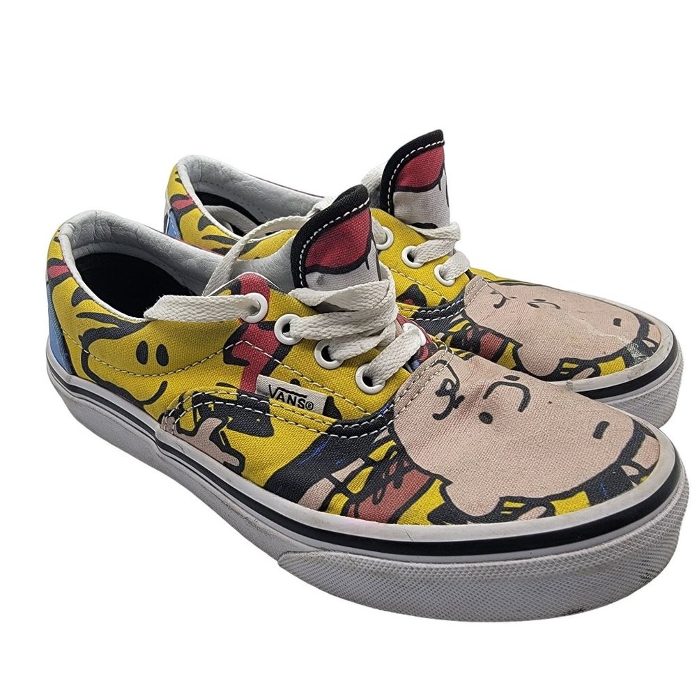 Vans Off The Wall Peanuts Kids Size 2 Charlie Brown Kids Shoes